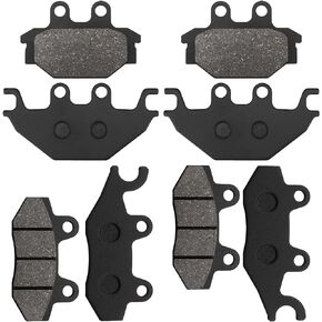 Front and Rear Brake Pads Replacement for Kawasaki MULE PRO FXT 820 KAF820 2015