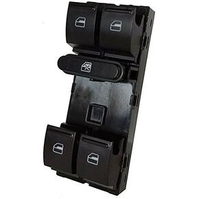 مفتاح النافذة الرئيسي من SWITCHDOCTOR لـ 2005-2016 Volkswagen Jetta، 2006-2008 Passat، 2010-2014 Golf، 2007-2013 GTI و2009-2018 Tiguan