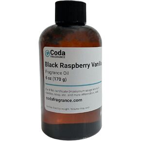 زيت عطري بالفانيليا والتوت الأسود | من عطر كودا | للشموع والصابون والمزيد (6 أونصة) in Kuwait