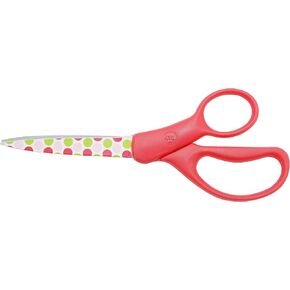 Westcott 8 Inch Straight Holidazed Scissors - Green Handle, Stripes
