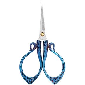 4.1" Vintage Embroidery Scissors, Stainless Steel Small Sewing Scissors Sharp Shears for Sewing Crafting Art Work Cross Stitch Cutting Handcraft Crochet Knitting Needlework DIY Tools Bronze in Kuwait