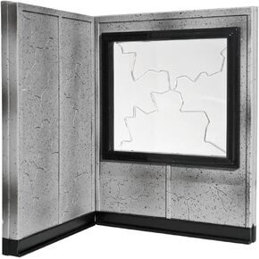 Breakable Window and Wall Playset for Wrestling Action Figures