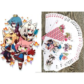 Anime Playing Cards # Poker Deck 54 Cards All Different # NAGA U Kawaii Anime Chibi Cute Manga