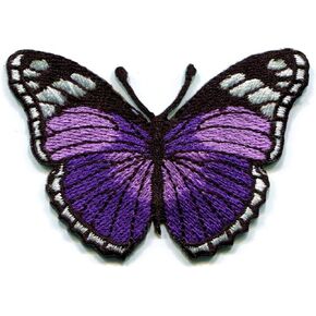 Butterfly insect boho hippie retro love peace embroidered applique iron-on patch new
