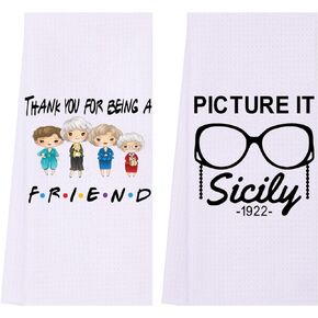 Funny Kitchen Towels, Plant Lover Gifts for Women Gardener, Plant Lady Mom Gifts, Housewarming, Friend Birthday Gift, Succulent Cactus Plant Gifts
