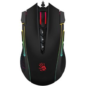 BLOODY J90s RGB Gaming Mouse, High Precision 8000 CPI, 150 IPS, 25g Acceleration, 12 Customizable Buttons, Ambidextrous