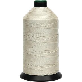 Extra Strong Bonded Nylon Thread #92 Tex90 – 16 OZ, 4200yds, Versatile Stitching Solution for Leather, Upholstery, Canvas Repair and More (Black)