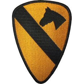 1st Cavalry Division Unit US Army Armed Forces Sewing Iron on Embroidered Patch (IRON-1ST-CAVA-YL)