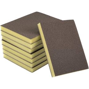 uxcell Sanding Sponge Blocks 150-Grits Medium Grit Sand Block Pad for Kitchen Metal/Drywall/Wood 8pcs
