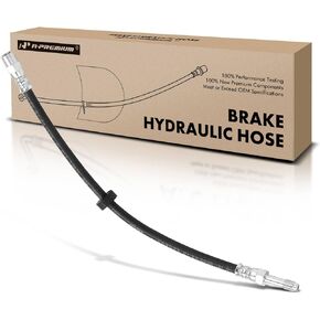A-Premium Front Driver or Passenger Brake Hydraulic Hose Compatible with Select Volvo Models - V70 2001-2002, XC70 2003-2007 - Replace# 30714822, 30792531