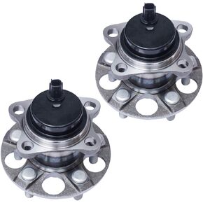 Rear Wheel Hub and Bearing Assembly Compatible With 2010 11 12 13 14 2015 Toyota Prius 2012-2015 Prius Plug-In AUQDD 512505 x2 (Pair) [5 Lug W/ABS]