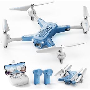SYMA Drone with Camera 1080P HD FPV Foldable Drone for Kids and Adults, Quadcopter Toys Gifts with Optical Flow Positioning, 90°Adjustable Lens, 3D Flip, One Key Function, Headless Mode