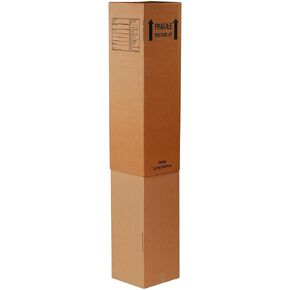 Aviditi INNERLAMPMS Inner Lamp Moving Boxes, 12"L x 12"W x 46"H, Kraft (Pack of 15)