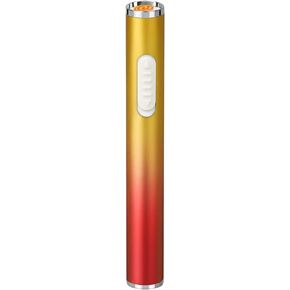 Slim Lighters USB Electric Lighter Rechargeable Windproof Flameless Cigarette Lighter Mini Protable No Gas Lighter (Black)