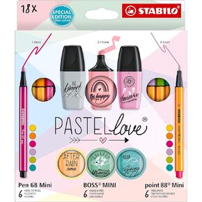 Stabilo Point 88 Pen 68 Marker Wallet Sets, Multicolor