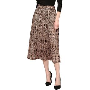 Lock and Love Womens High Waist Polka Dot Pleated Midi Swing Skirt with Pockets