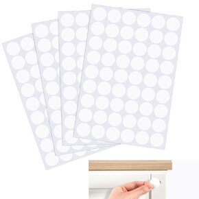 216pcsscrew Covers Caps, 21mm /0.82inch Screw Hole Stickers, Waterproof PVC Black Stickers to Cover Screw Holes, Screw Cover Stickers for Cabinet Furniture