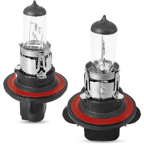 2PCS Car H13-55W Halogen Headlight Bulbs, HighLow Beam and Fog Replacement Bulbs, 12V Automotive High Brightness Bulbs, Universal Lighting Accessories for Cars (White)