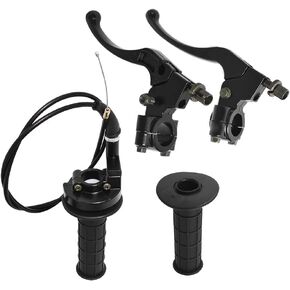 labwork Twist Handlebar Grip 7/8"(22mm) Throttle Cable Clutch Brake Lever Replacement for Honda Motorcycle 51"(130cm)