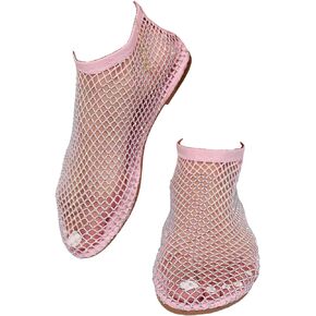 Mesh Flats for Women Ultra Comfortable Shiny Gem Mesh Flats Shiny Stylish Flats Sparkle Shoes Sandals