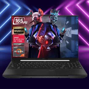 ASUS TUF 16" Ryzen 7 Ultimate Gaming Laptop, 16" FHD+ 165Hz, AMD Ryzen 7 7735HS, AMD Radeon RX 7700S (Beats GeForce RTX 4060), 32GB DDR5 RAM, 2TB SSD, RGB Backlit KB, Wi-Fi 6, Windows 11 Home, Black