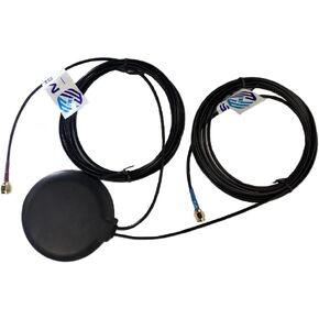 2 Combo GPS and 4G LTE Combination Antenna 700-2700MHz Adhesive and Magnet Mount SMA Male Dual Antenna Combo Antenna