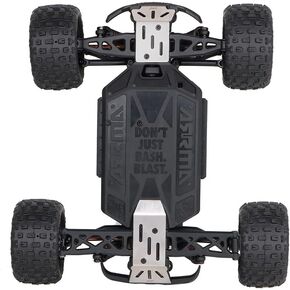KYX Racing Stainless Steel Chassis Guard Skid Plate Guard Upgrades Parts Accessories for 1/18 RC Car ARRMA Granite Grom Mega