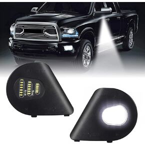 BORDAN For Dodge Ram LED Puddle Lights Driver and Passenger Side Mirror Light Lamps for 2010-2019 Dodge Ram 1500 2500 3500 4500 5500