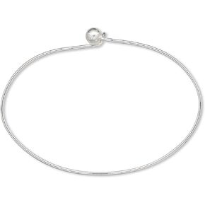 Almost Finished Add a Bead Wire Bangle Charm Bracelet With Twist Off Beaded Clasp