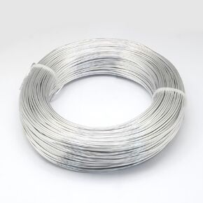 DanLingJewelry 32.8 Feet Silver Aluminum Wire 4 Gauge 5mm Round Metal Craft Wire Bendable Aluminum Wire for Making Dolls Skeleton DIY Crafts