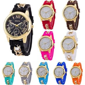 CdyBox Women Men Silicone Band Wholesale 10 Assorted Quartz Watches Jelly Gel Bracelet