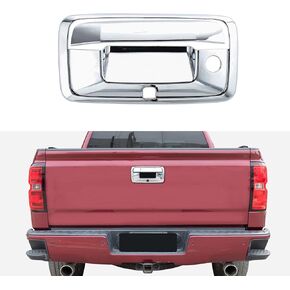 for Colorado Tailgate Handle Cover Trim for Chevy Silverado GMC Sierra 2014-2017 for Chevy Colorado GMC Canyon 2014-2022 Chrome Exterior Accessories
