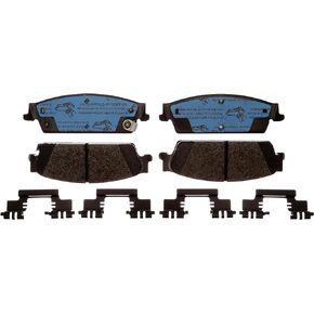 ACDelco Gold 17D1194MHPVF1 Enhanced Performance Semi-Metallic Rear Disc Brake Pad Set (Police)