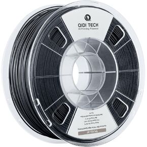 R QIDI TECHNOLOGY TPU 95A High Flow Filament 1.75mm，TPU95A-HF Flexible 3D Printer Filament Fit Most FDM 3D Printers，High Resilience，Suitable for High Speed Printing, 1kg Spool，Black