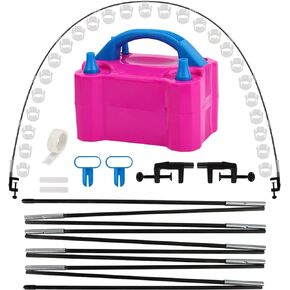 طقم قوس بالون من روبفاك ومضخة بالون كهربائية، حامل قوس بالون للطاولة، إطار قابل للتعديل مع قواعد مضخة كهربائية، ملحقات بالونات الحفلات لحفلات أعياد الميلاد وحفلات استقبال المولود الجديد in Kuwait