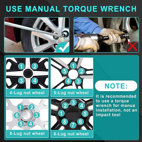 M12x1.5 HEX 3/4 بوصة (19 مم) OEM كروم العروة - استبدال لـ 2006-2019 Ford Fusion، 2000-2019 Ford Focus، 2001-2020 Ford Escape Factory Wheel (مجموعة من 20) in Kuwait