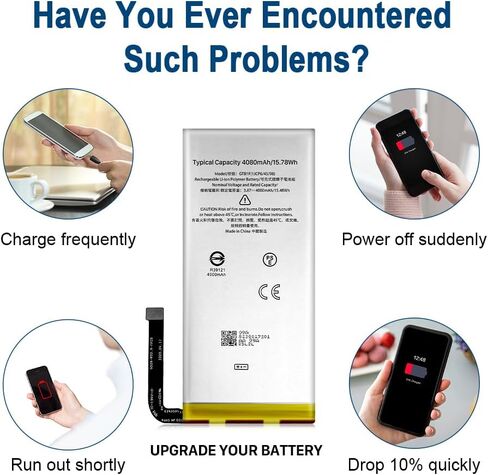 SHENMZ Pixel 5 Battery Replacement Kits 4080mAh Higher Quality Compatible with Google Pixel 5 Models with Repair Tool Kits in Kuwait