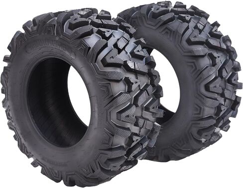 مجموعة من 2 إطارات ACONEE ATV/UTV 26x9-12-6PR TL KNIGHT Trail، إطارات للطرق الوعرة لجميع التضاريس، بدون أنبوب، حروف سوداء in Kuwait