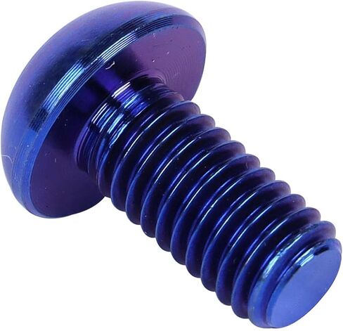 6PCS Titanium Bike Screw M5x10mm Bicycle Disc Brakes Rotor Bolts Torx T25 Head (Blue) in Kuwait
