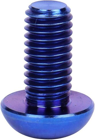 6PCS Titanium Bike Screw M5x10mm Bicycle Disc Brakes Rotor Bolts Torx T25 Head (Blue) in Kuwait