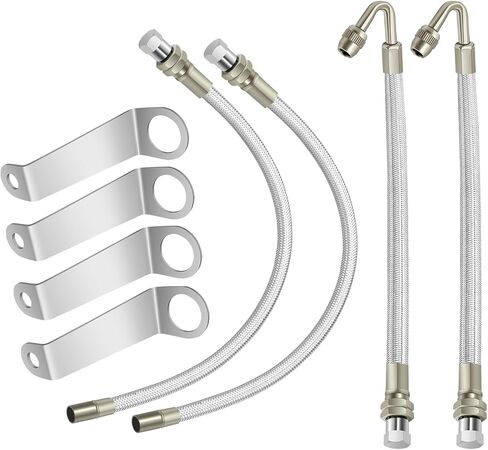 مجموعة موسعات جذع الصمام المزدوج، مجموعة نفخ الهواء للإطارات المزدوجة، ملحقات جذع الصمام تناسب العجلات المزدوجة مقاس 16 بوصة إلى 19 بوصة، امتداد صمام الإطارات لمعظم شاحنات مقطورات السيارات المتنقلة in Kuwait