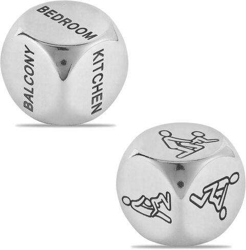 2pcs Date Night Dice Set for Couples Games and Romantic Date Night Ideas - Perfect Valentines Day Gift for Him, Boyfriend, Anniversary Celebration in Saudi Arabia