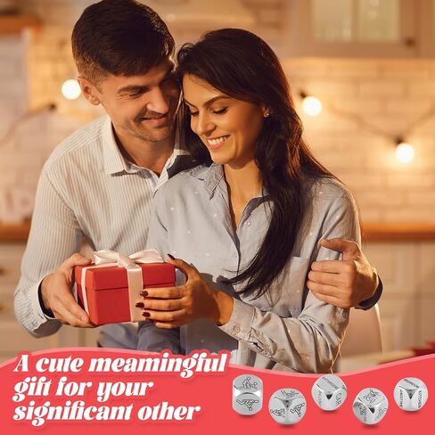 2pcs Date Night Dice Set for Couples Games and Romantic Date Night Ideas - Perfect Valentines Day Gift for Him, Boyfriend, Anniversary Celebration in Saudi Arabia