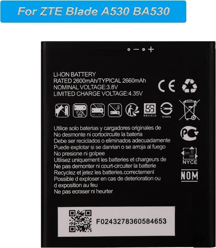 بطارية بديلة Li3826T43P4h705949 لـ ZTE Blade A530 BA530 in Saudi Arabia
