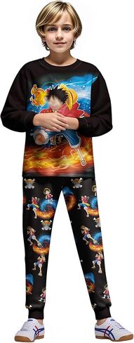 Boys Kids Shirt Shorts Pants Clothes Set Outfits Anime Party gift in Saudi Arabia