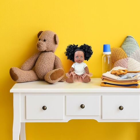 3 قطع 12 بوصة من دمى الأطفال السوداء التي شيرت ملابس التسامي 12 بوصة ملابس دمية طفل أفريقية إكسسوارات تي شيرت كلاسيكي مناسب لدمية سوداء مقاس 12 بوصة للديكور DIY التظاهري in Kuwait