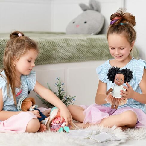 3 قطع 12 بوصة من دمى الأطفال السوداء التي شيرت ملابس التسامي 12 بوصة ملابس دمية طفل أفريقية إكسسوارات تي شيرت كلاسيكي مناسب لدمية سوداء مقاس 12 بوصة للديكور DIY التظاهري in Kuwait