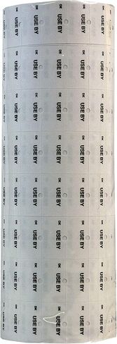 ملصق DayMark Date Coder الدائم "USE by"، لمسدس تحديد خط واحد DM3 SpeedyMark 10، أبيض (8,000 ملصق) in Kuwait