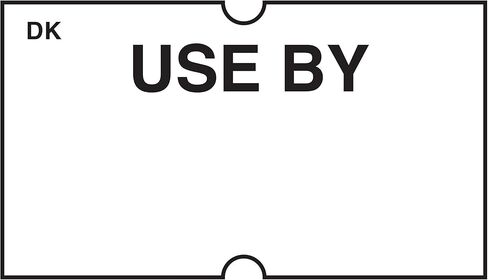 ملصق DayMark Date Coder الدائم "USE by"، لمسدس تحديد خط واحد DM3 SpeedyMark 10، أبيض (8,000 ملصق) in Kuwait