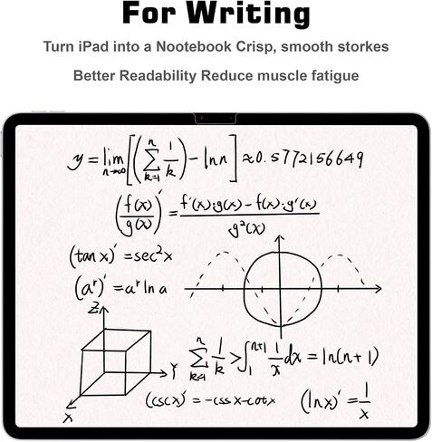 واقي شاشة ورقي من Homagical لجهاز iPad Air 11 M2 2024، واقي شاشة ورقي غير لامع مضاد للتوهج متوافق مع Apple Pencil Pro، الكتابة والرسم والرسم عند الاستخدام على الورق in Saudi Arabia